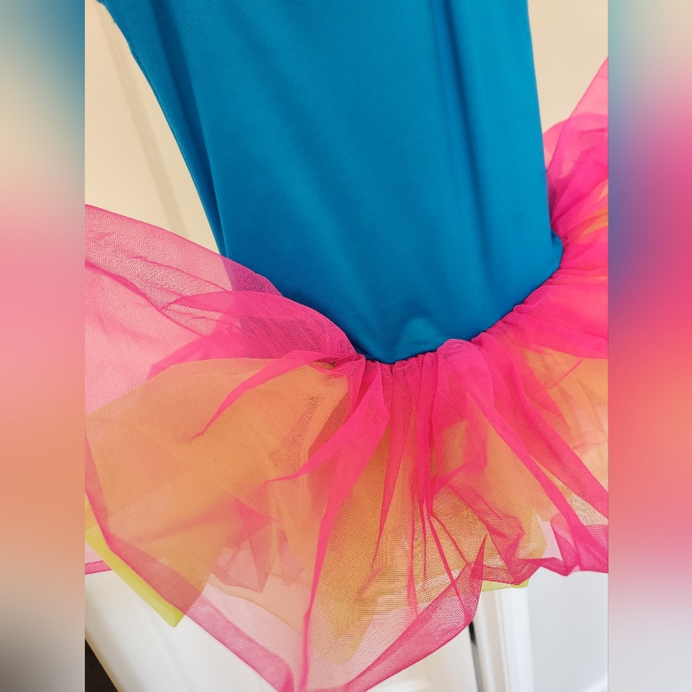 Weissman Girls Dance Leotard With Tutu, Size IC (7/8) - Picture 6 of 8